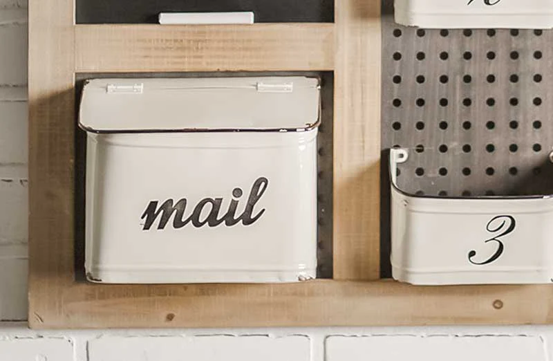 Mail Organizer & Chalkboard