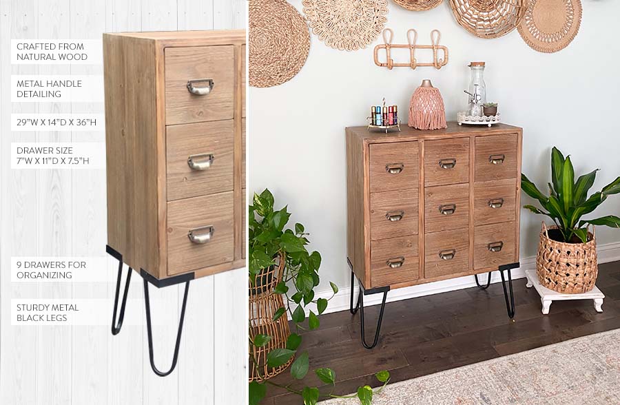 Vintage-Inspired Apothecary Cabinet