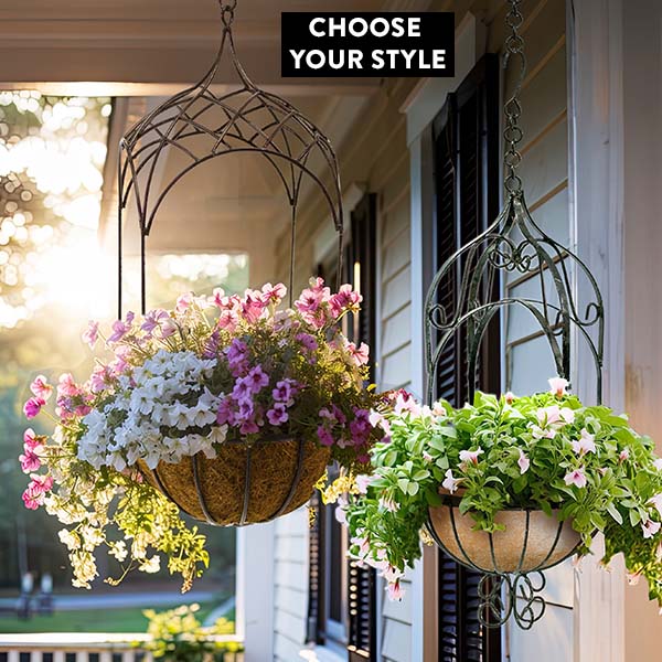 Hanging Basket Planter, Choose Your Style