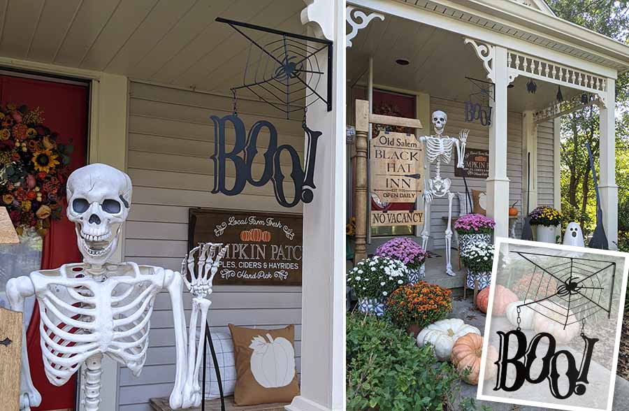 BOO Spider Web Wall Décor