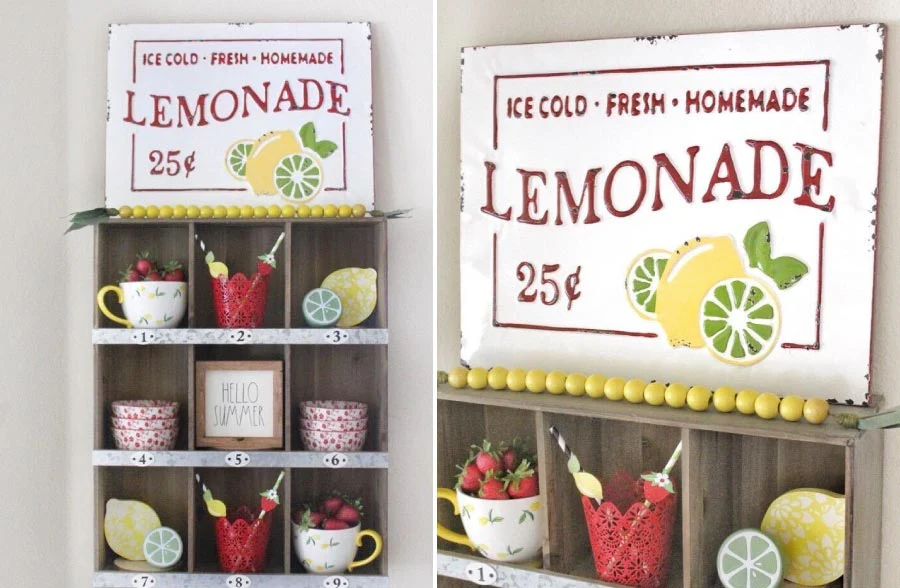 Homemade Lemonade Embossed Metal Sign