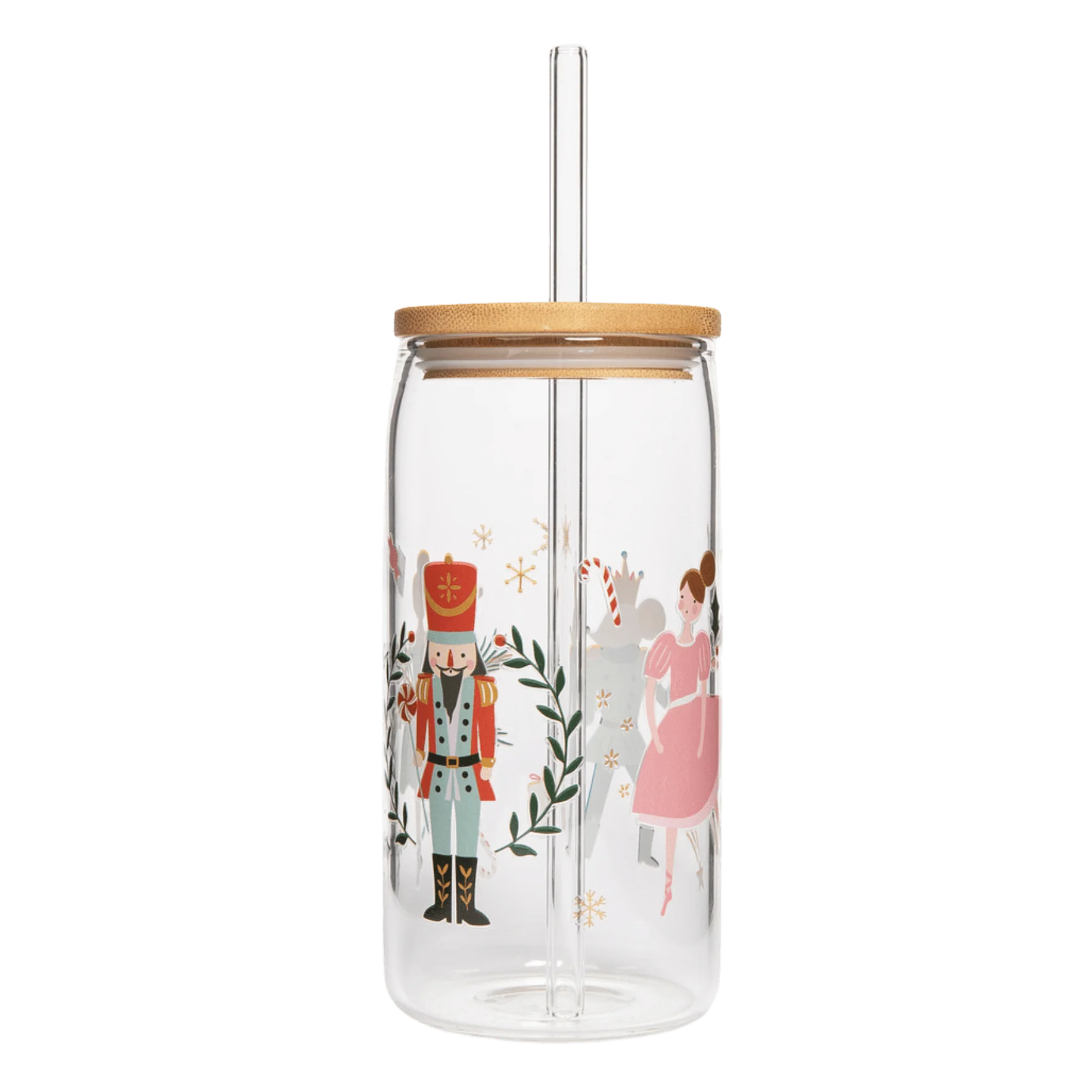Nutcracker Can Glass - 17 oz