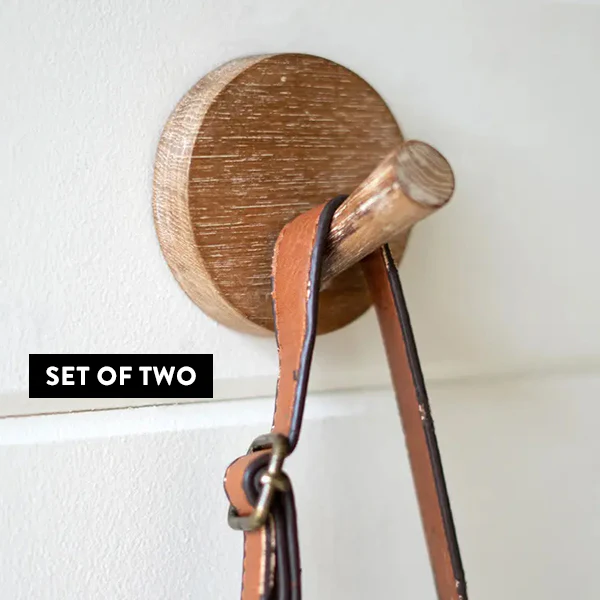 Reclaimed Wooden Wall Hooks, Set of 2 | Pick Your Style