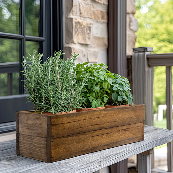 Rustic Kitchen Herb Planters, Pick Your Style