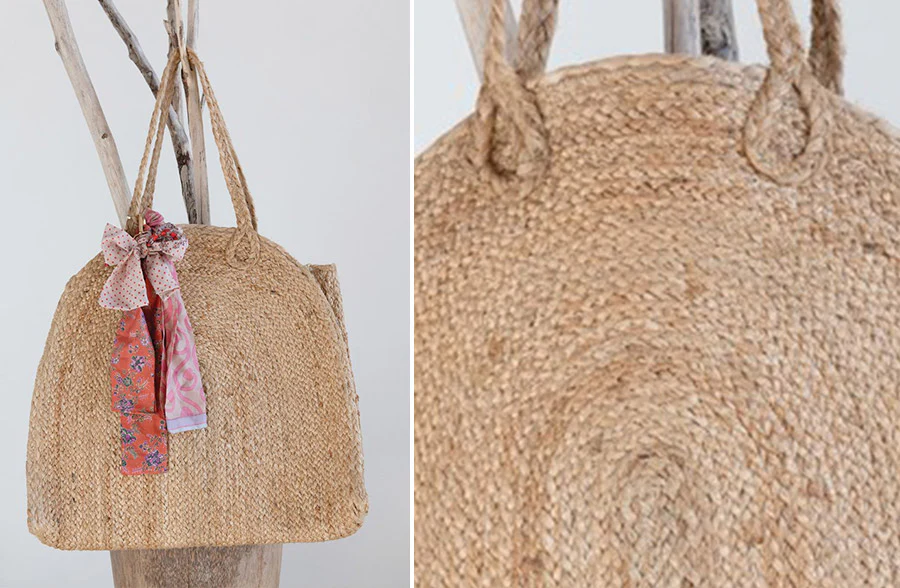 Natural Woven Jute Handbag