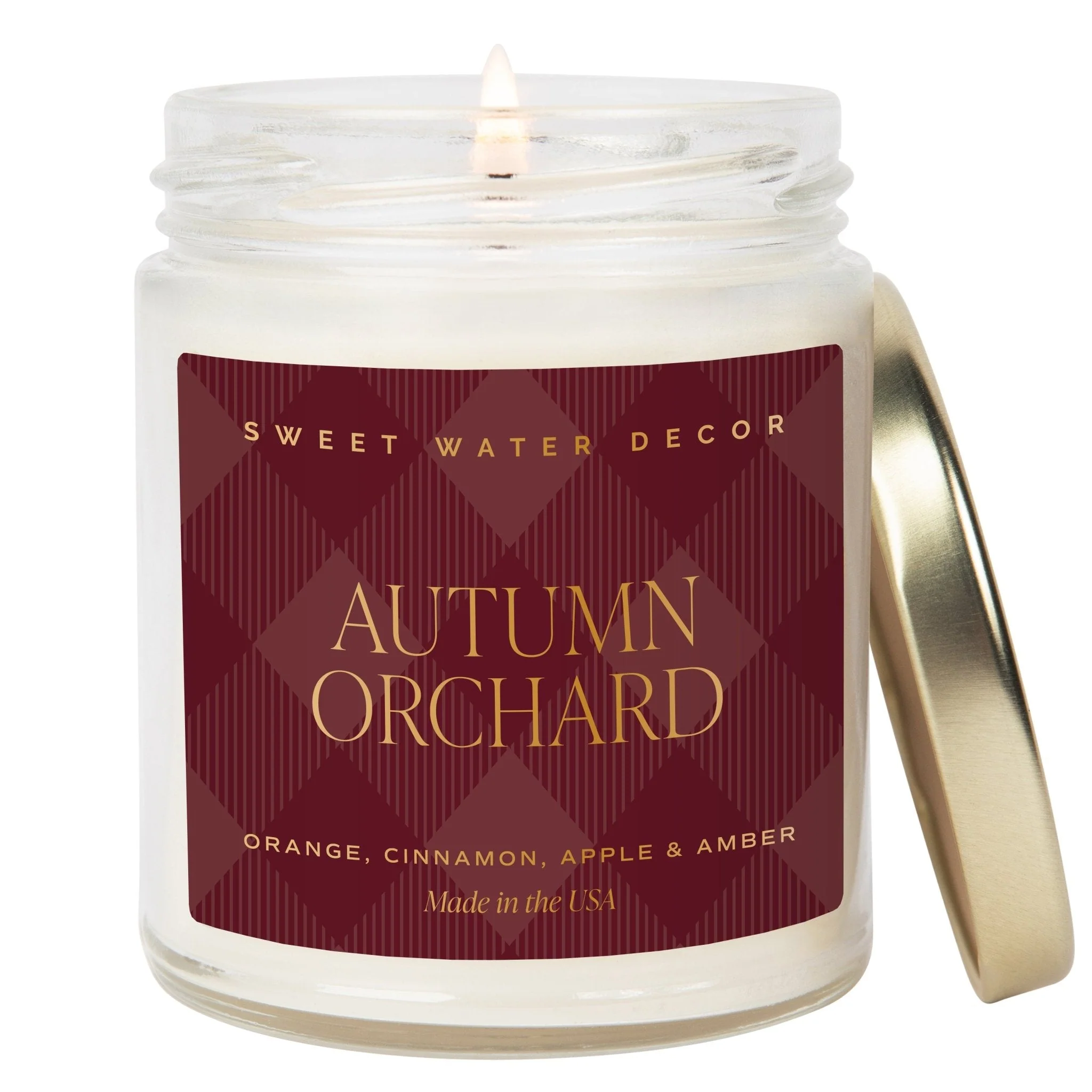 Autumn Orchard Soy Candle | 9oz. Clear Jar
