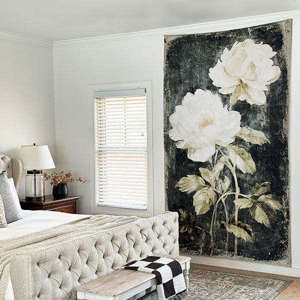 8.5 Foot Vintage Spring Floral Large Wall Tapestry