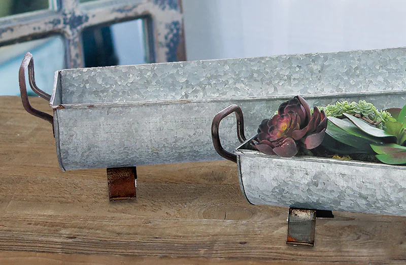Galvanized Trough 2-Piece Set