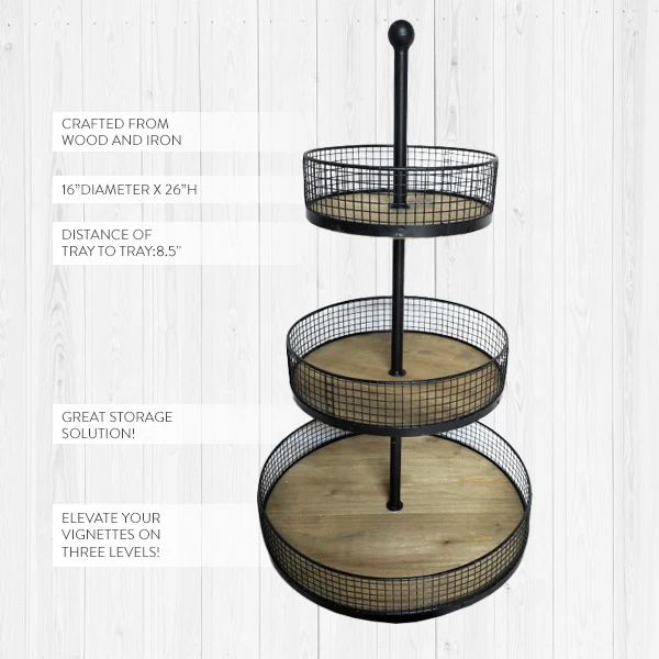 Rustic Tiered Produce Basket