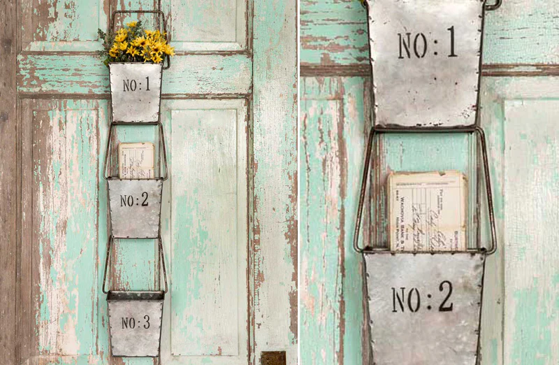 Numbered Three Pocket Hanging Wall Organizer