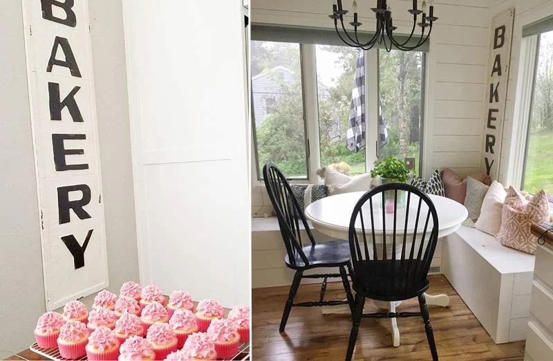 Embossed Metal Bakery Sign