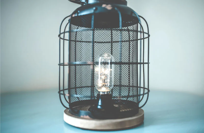 Caged Wire Lantern