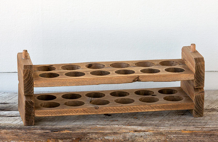 Wooden Stackable Egg Holder, Set of 2