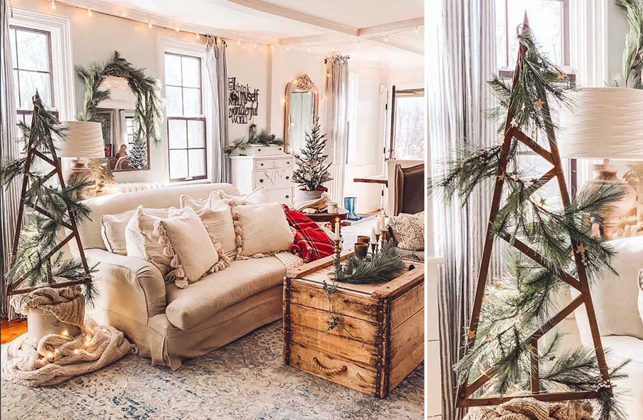 5 Foot Tall Tobacco Stick Christmas Tree | DES Exclusive