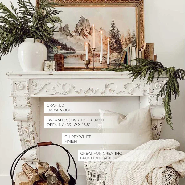 Chippy Wooden Mantel
