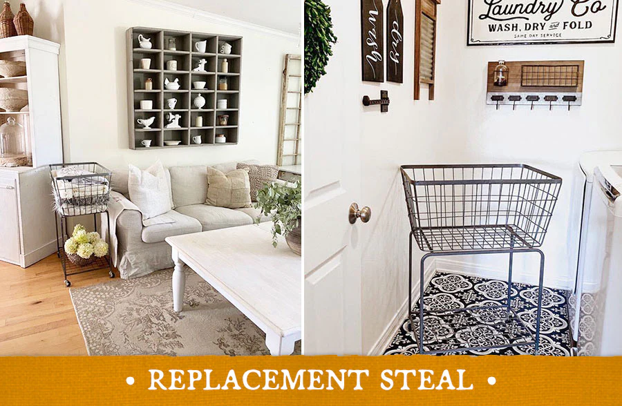 Metal Rolling Storage Basket