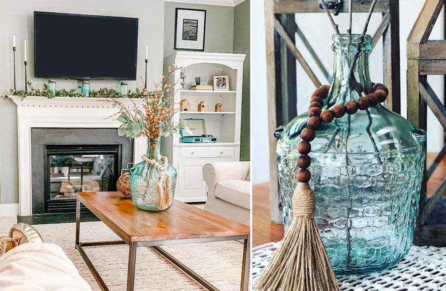 Tinted Demijohn Bottle