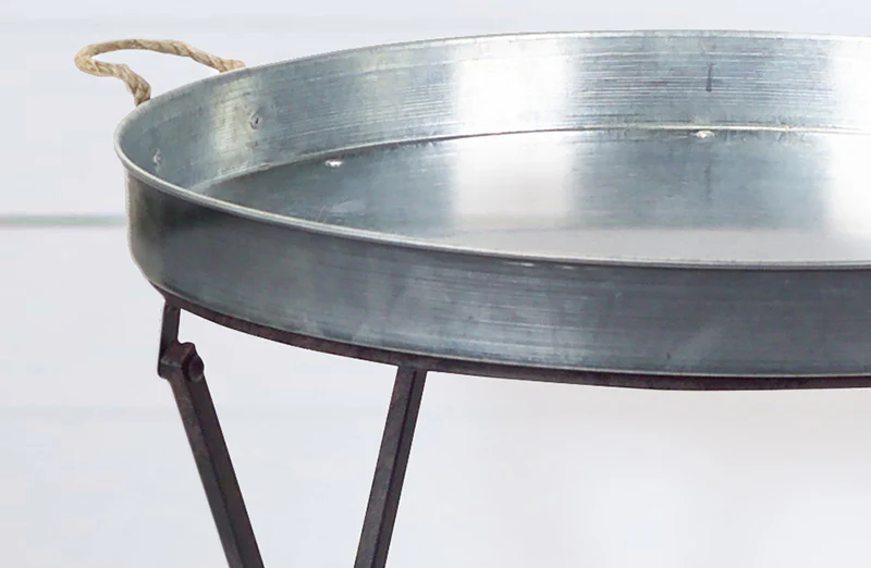 Fold-able Oval Serving Table