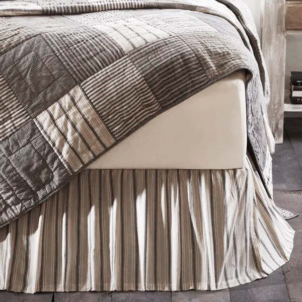 Feedsack Bed Skirt, Pick Your Size