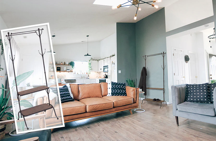 Vintage Hotel Wardrobe Rack