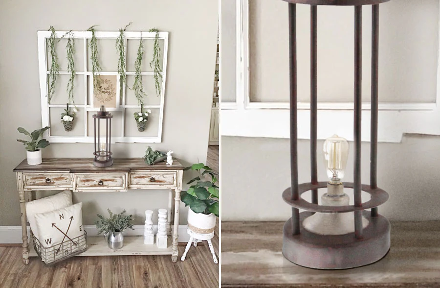 Large Metal Lauren LED Lantern