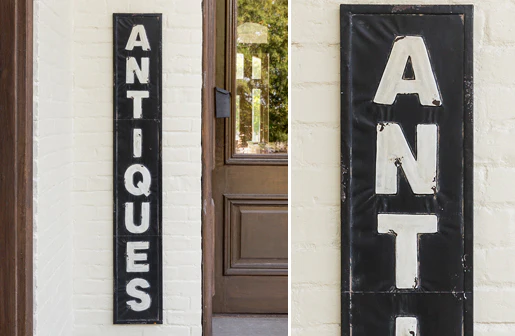 *HUUUGE* Embossed Metal Antique Sign