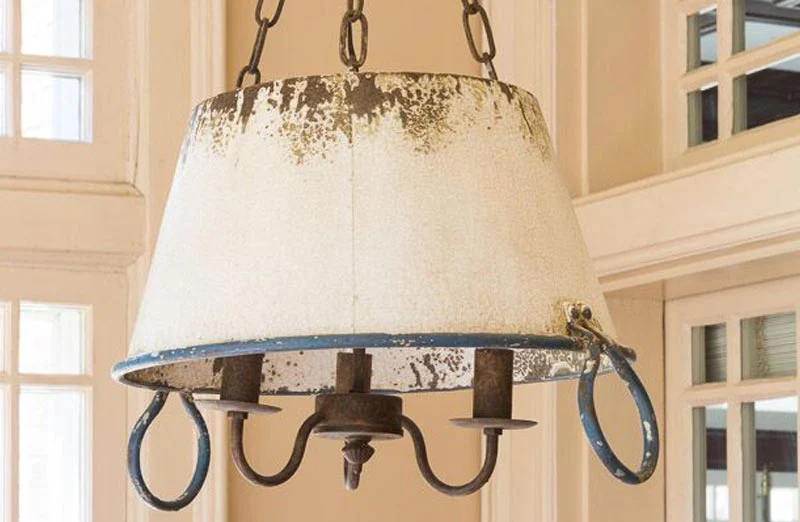 Metal Pot Farmhouse Pendant Light