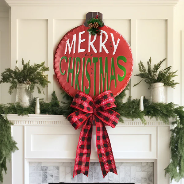 Merry Christmas Ornament Sign