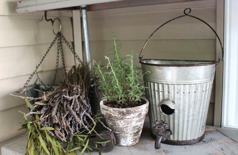 Half Bucket Birdhouse