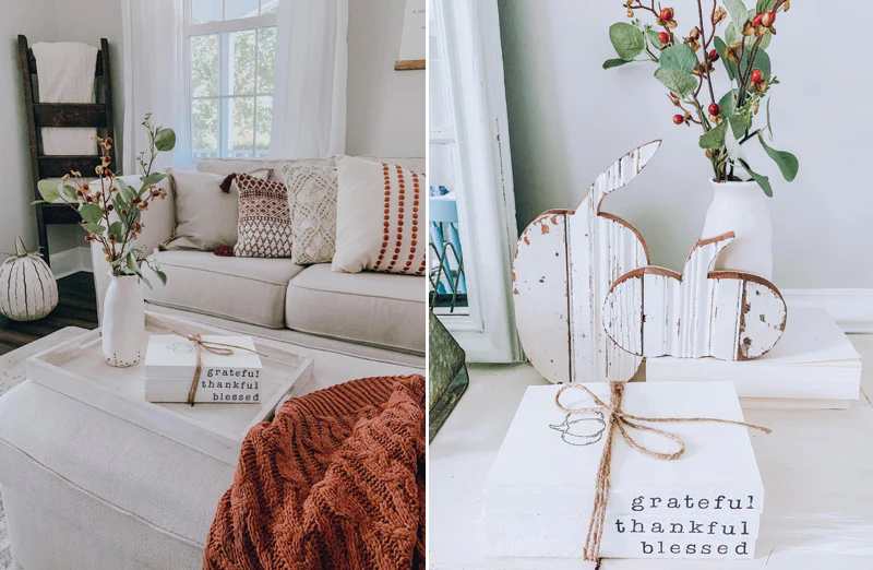 Hand-Stamped Autumn Book Set