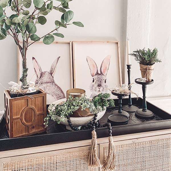 72 Wood Bead Garland with Jute Tassels