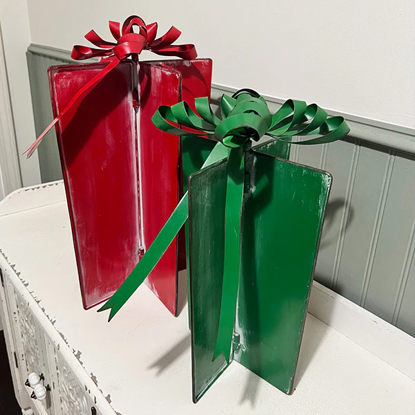 Whimsical Gift Box Decor, Set of 2