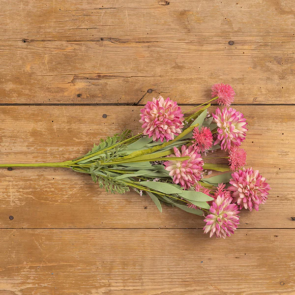 Pink Pom Pom Bush, Set of 4 Stems