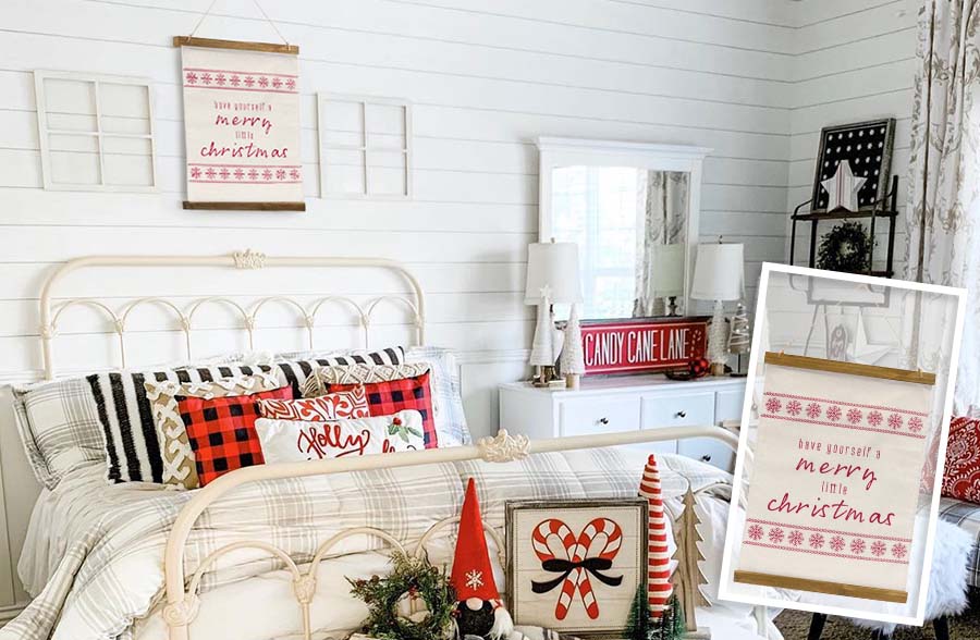 Merry Little Christmas Wall Banner