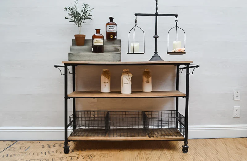 Factory Cart Console Table