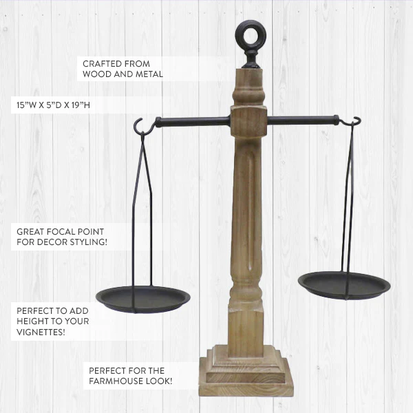 Weathered Wood and Metal Scale