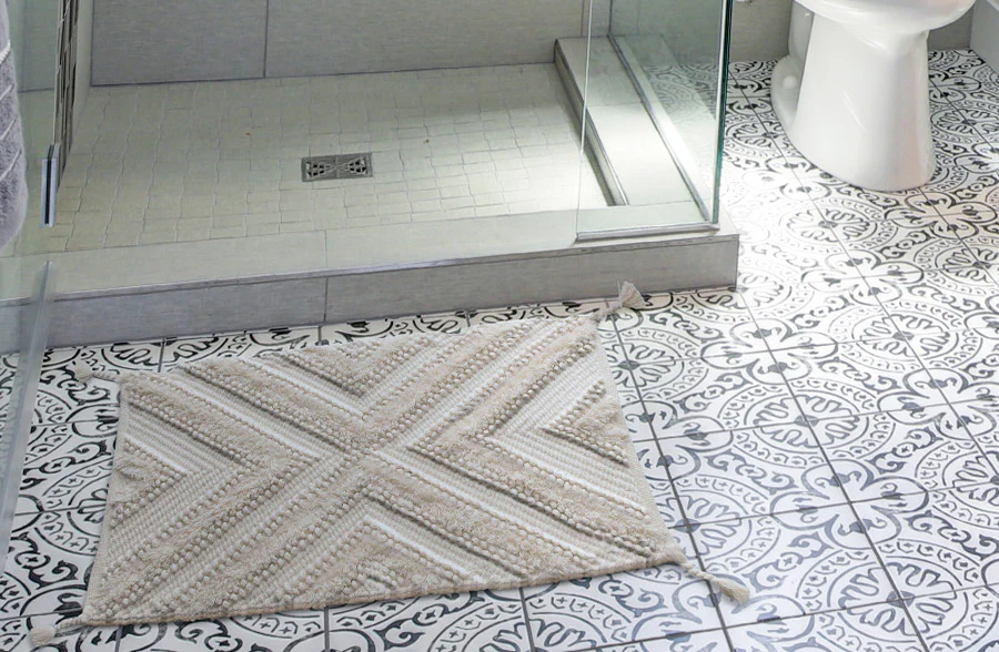 Braided Tassel Cotton Throw Rug