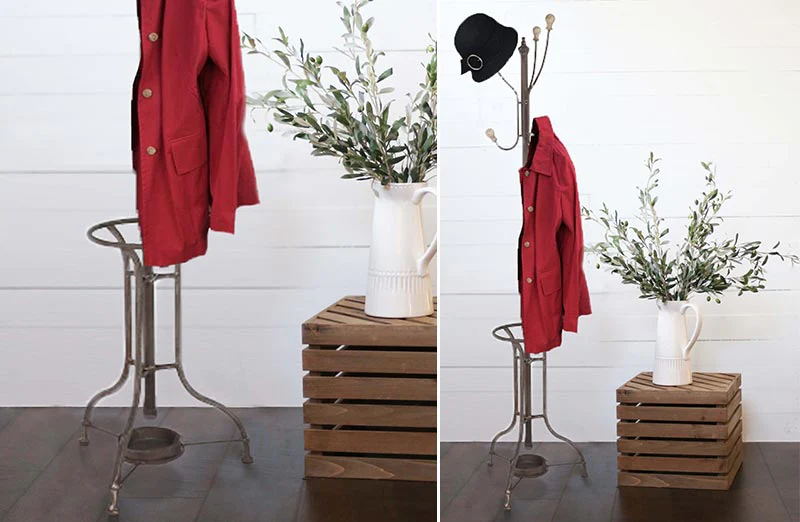 *HUGE* Metal Standing Coat Rack