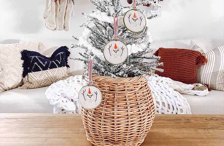 Snowman Ornament | Handmade in the USA