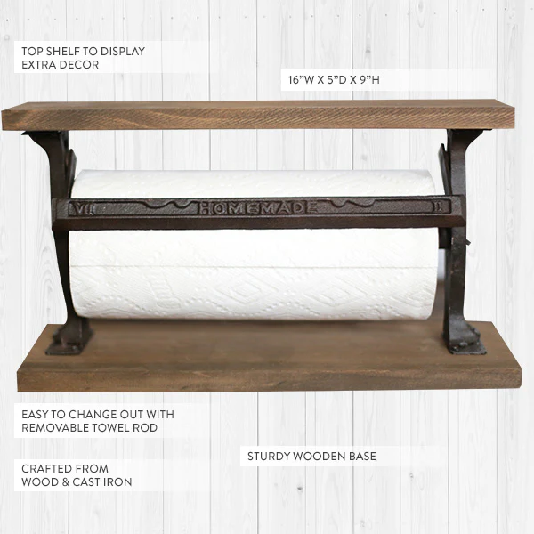 Cast Iron Paper Towel Holder