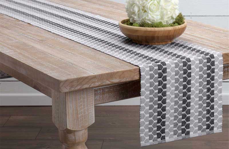 LONG Striped Table Runner