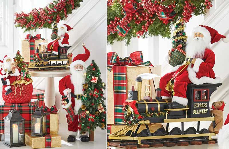 HUGE Express Delivery Train with Santa