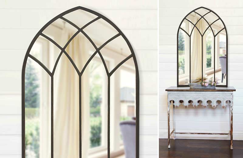 Cathedral Window Pane Mirror