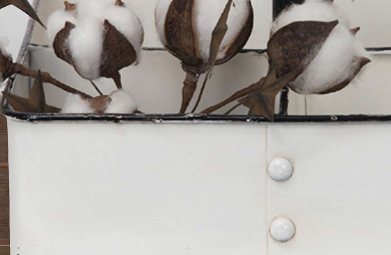 Enamel 4-Section Caddy With Handle