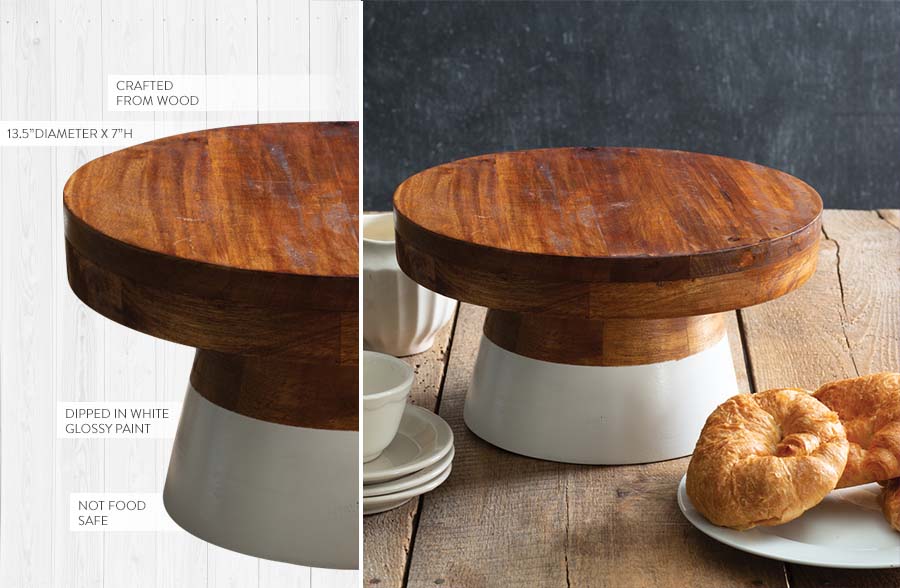 Dip-Dyed Wooden Riser