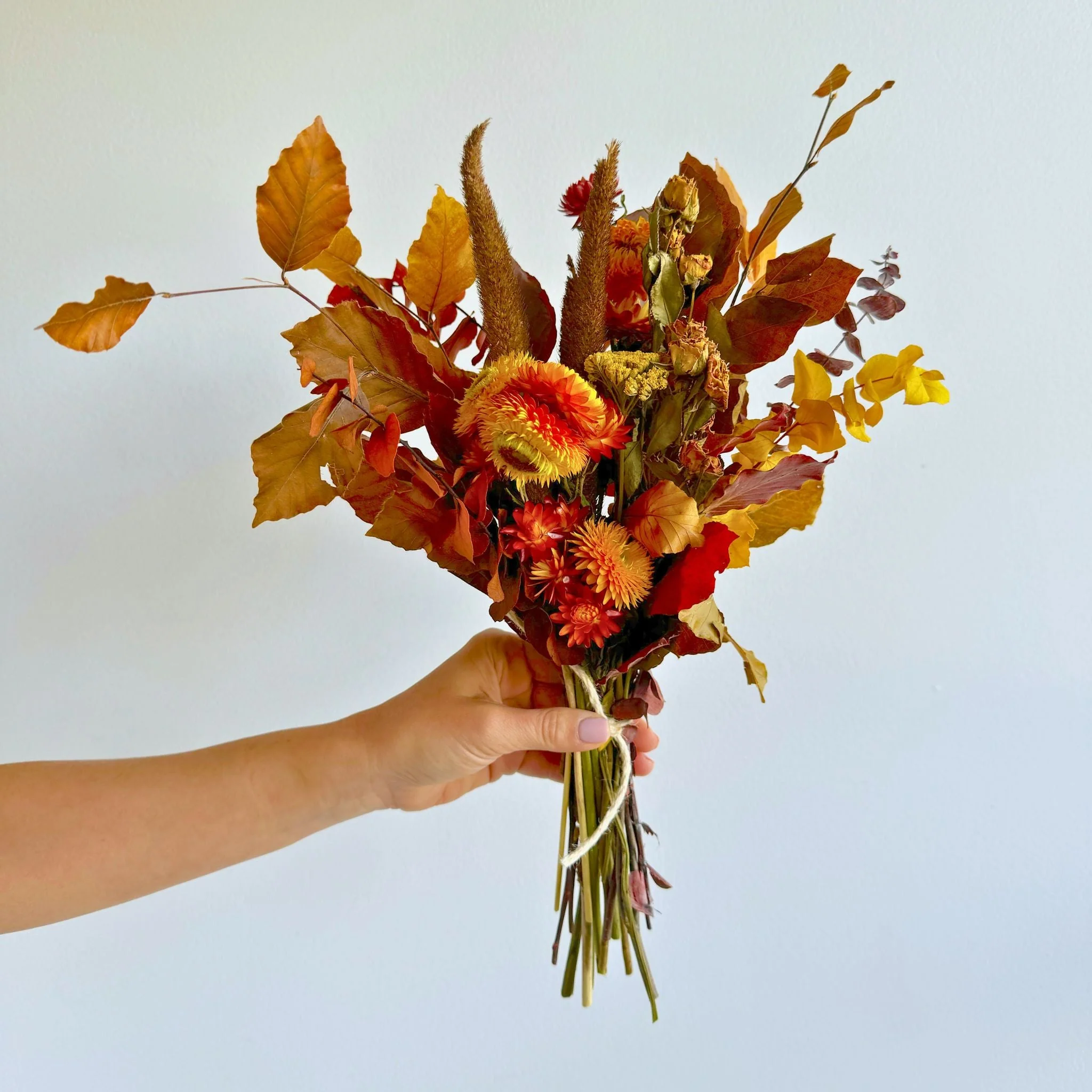 Strawflower & Beech Bouquet