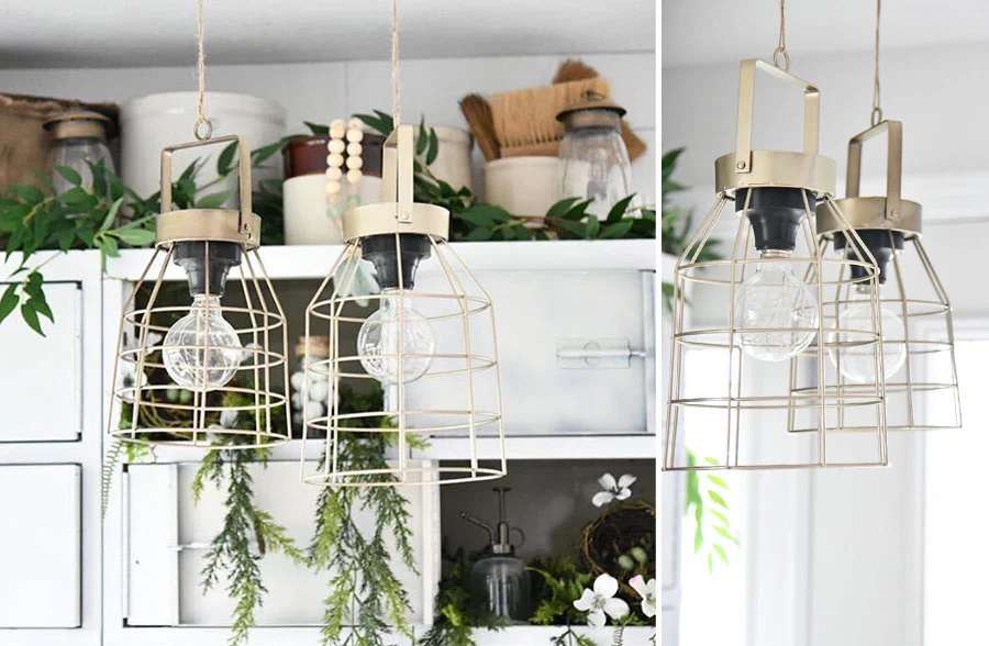 Industrial Caged LED Wire Light, Pick Your Size