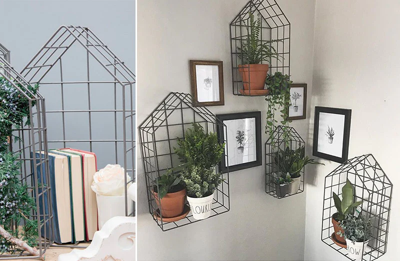Wire House Shelves  Set of 4