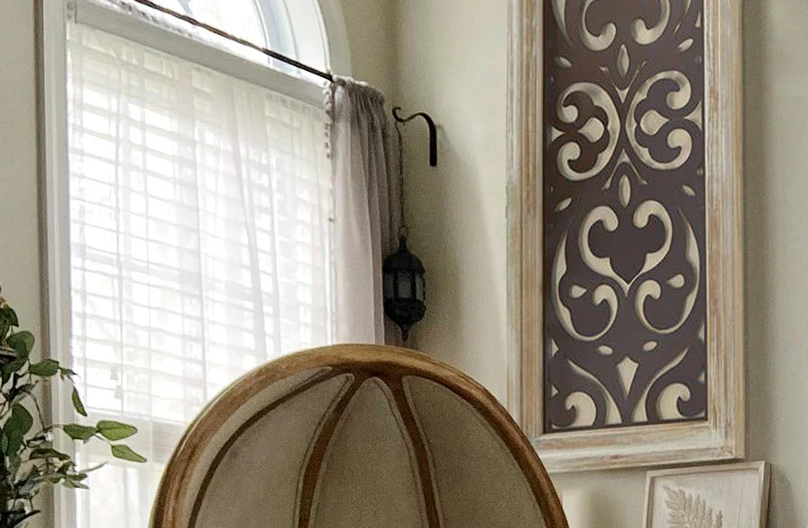 HUGE Ornate Metal and Wood Arch Decor