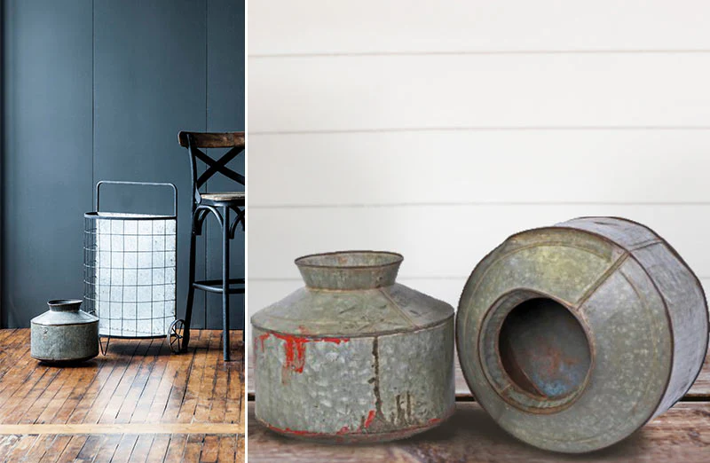 Vintage Inspired Zinc Water Pot